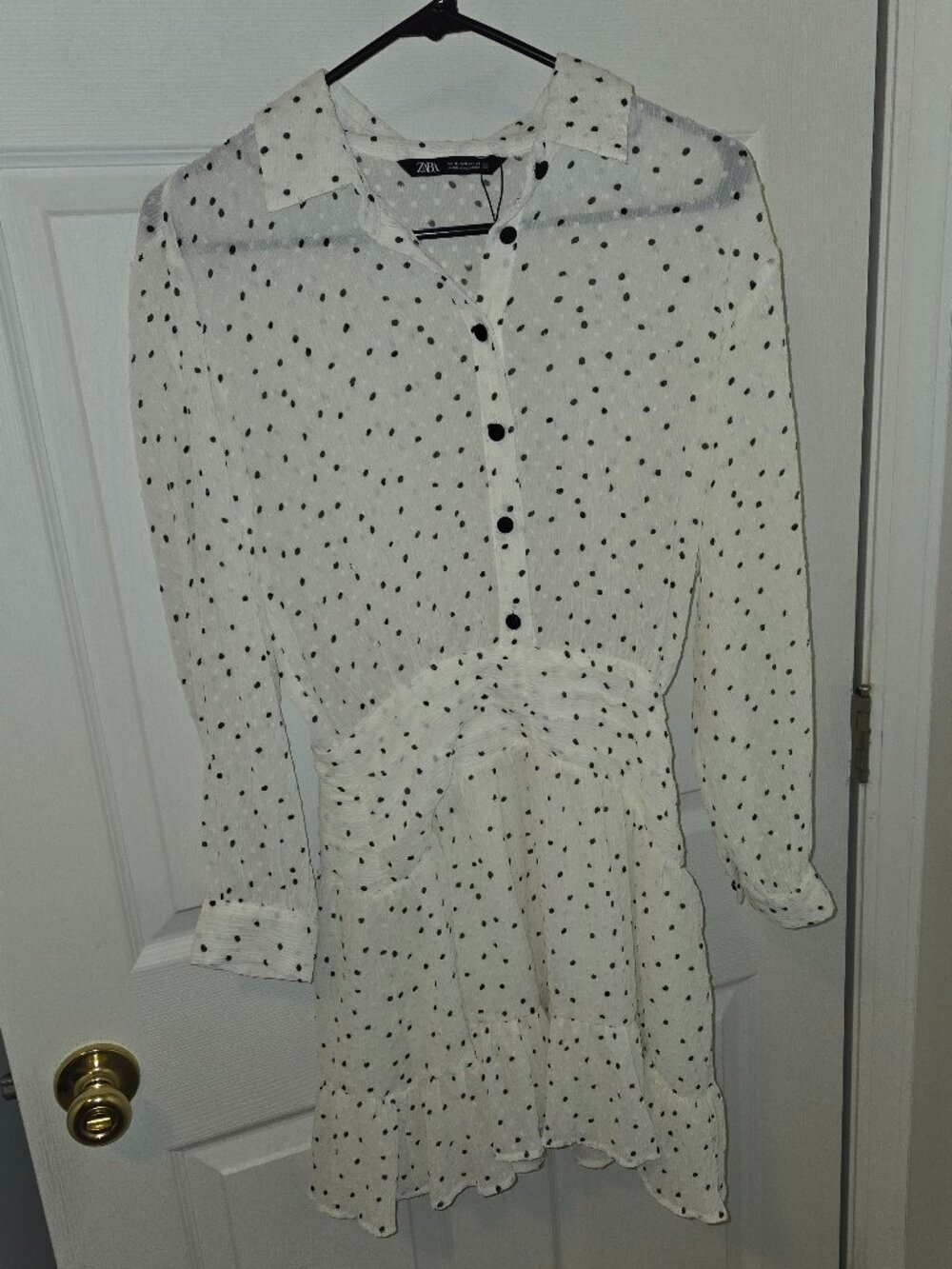 Zara Polka Dot Mini Dress Size S